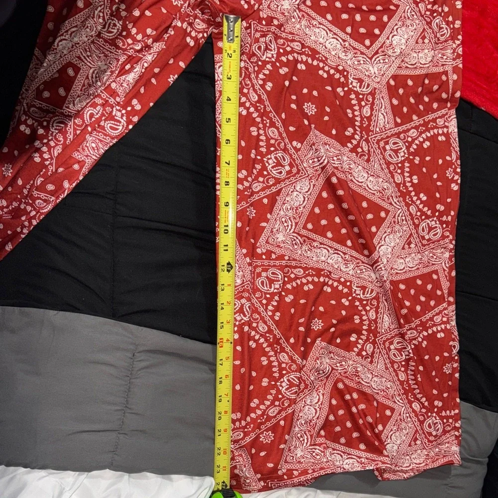 Simple Suzanne Betro 3X Red Bandana Print Pants Comfortable daily active pants - Picture 11 of 11